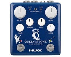 NUX NDO-6 dubbele overdrive pedaal QUEEN OF TONE