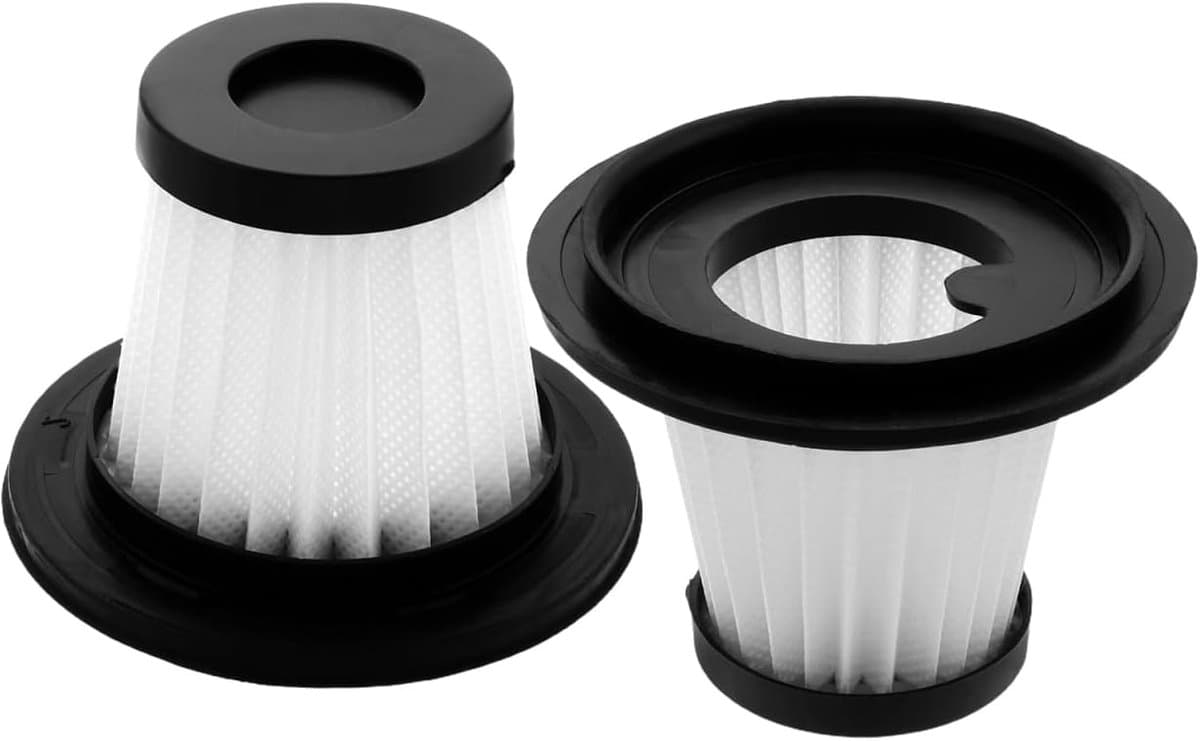 SnelShoppen - Auto-stofzuigeraccessoires set van 2 herbruikbare wasbare filters voor draadloze handstofzuiger, licht en compact, brede compatibiliteit — afbeelding 1
