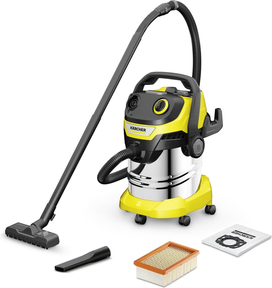 Kärcher WD 5 S V-25/5/22 Nat- en Droogzuiger - 1100 W - 25 liter - RSV reservoir - Vlakfilter — afbeelding 1