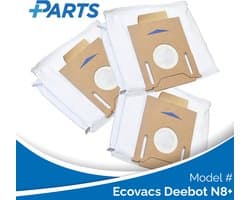 Ecovacs Deebot N8+ Stofzakken (3 Stuks, Plus.Parts® alternatief voor D-DB03)