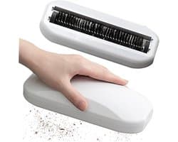 Kruimeldief - Handveger - Snel Opruimen - Dubbele Rolborstel - 2 stuks - Wit