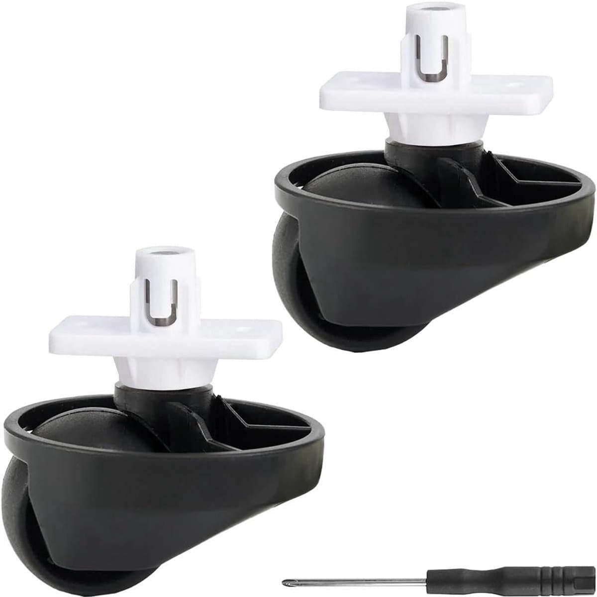 Robot Stofzuiger Wielen - Reserveonderdelen Zwenkwiel - Robot Onderhoud - Stille Loop - 2 Stuks - Zwart — afbeelding 1