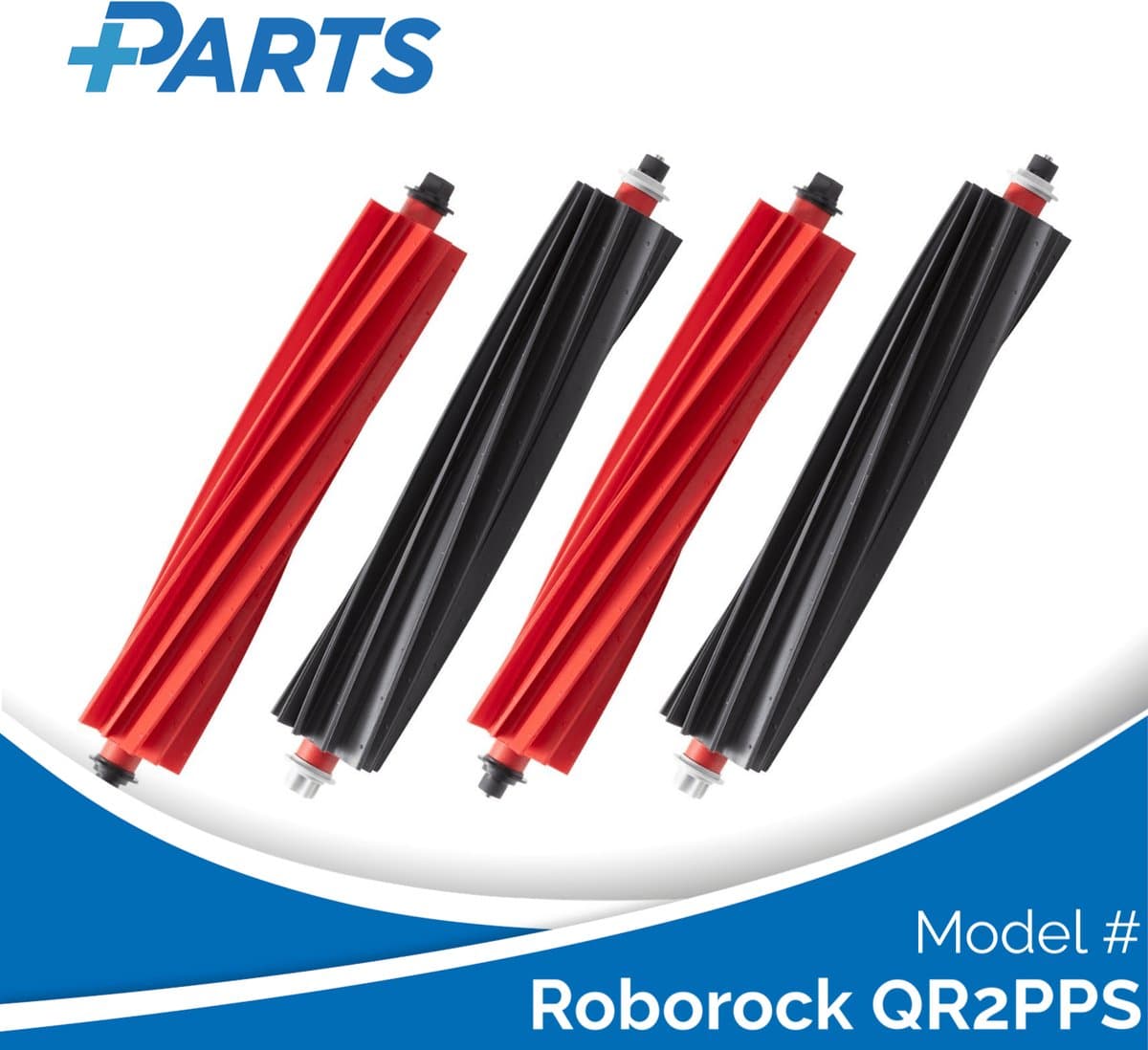 Roborock QR2PPS Borstels (4 Stuks, Plus.Parts® alternatief voor 8.02.0322) — afbeelding 1