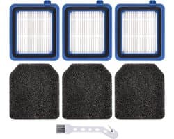 Drie motorGeschikt voorfilters en drie sanitaire filters. Reserveonderdelen en accessoires Geschikt voor de AEG QX6, QX7, QX8-2 en ASKW1 stofzuigers.
