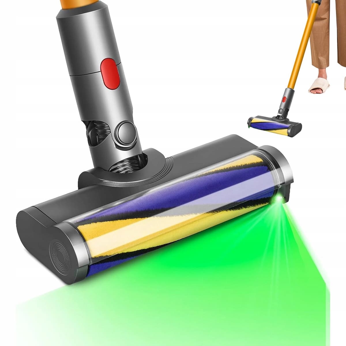 Zachte LED Rolborstel voor V7, V8, V10, V11, V15 Harde Vloeren — afbeelding 1