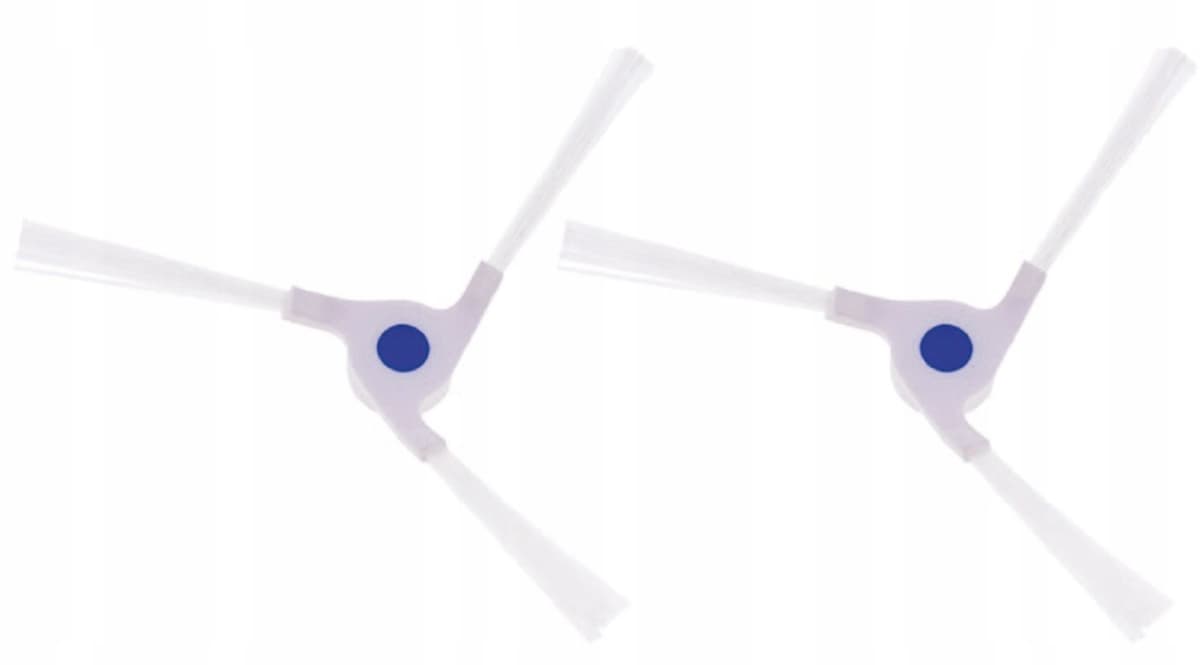 2x Witte Zijborstels voor Ecovacs X2/X2 Pro/X2 Omni Robotstofzuiger — afbeelding 1