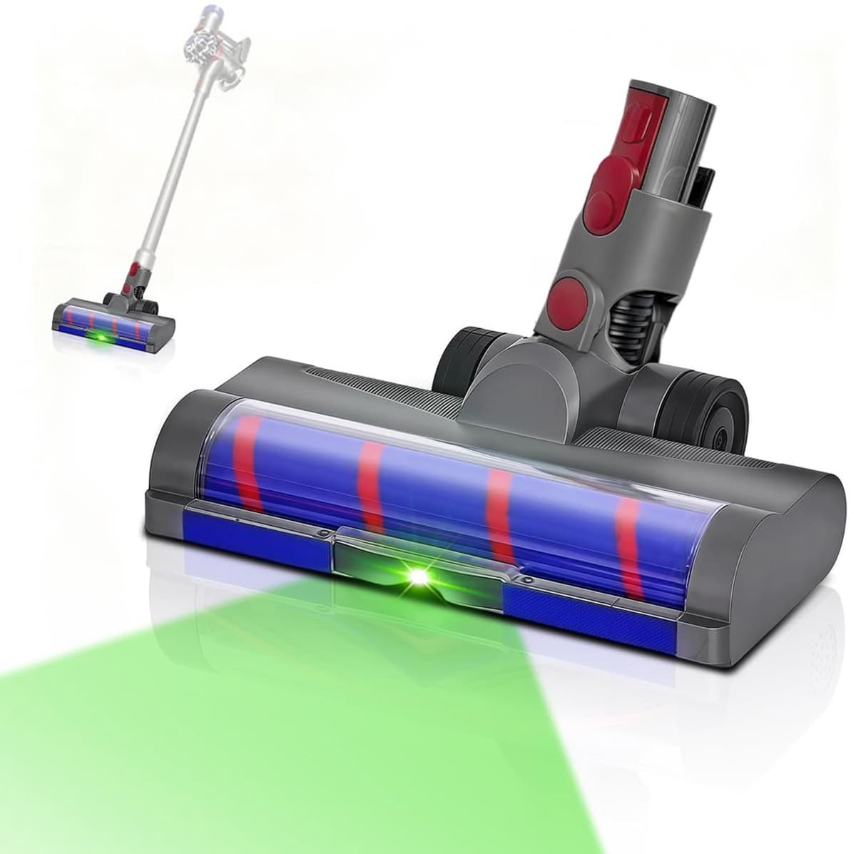 Stofzuigerborstel - LED-verlichting - Voor Dyson V7, V8, V10, V11, V15 — afbeelding 1