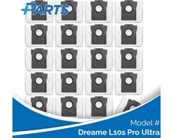 Dreame L10s Pro Ultra Stofzakken (20 Stuks, Plus.Parts® alternatief voor RDB8)