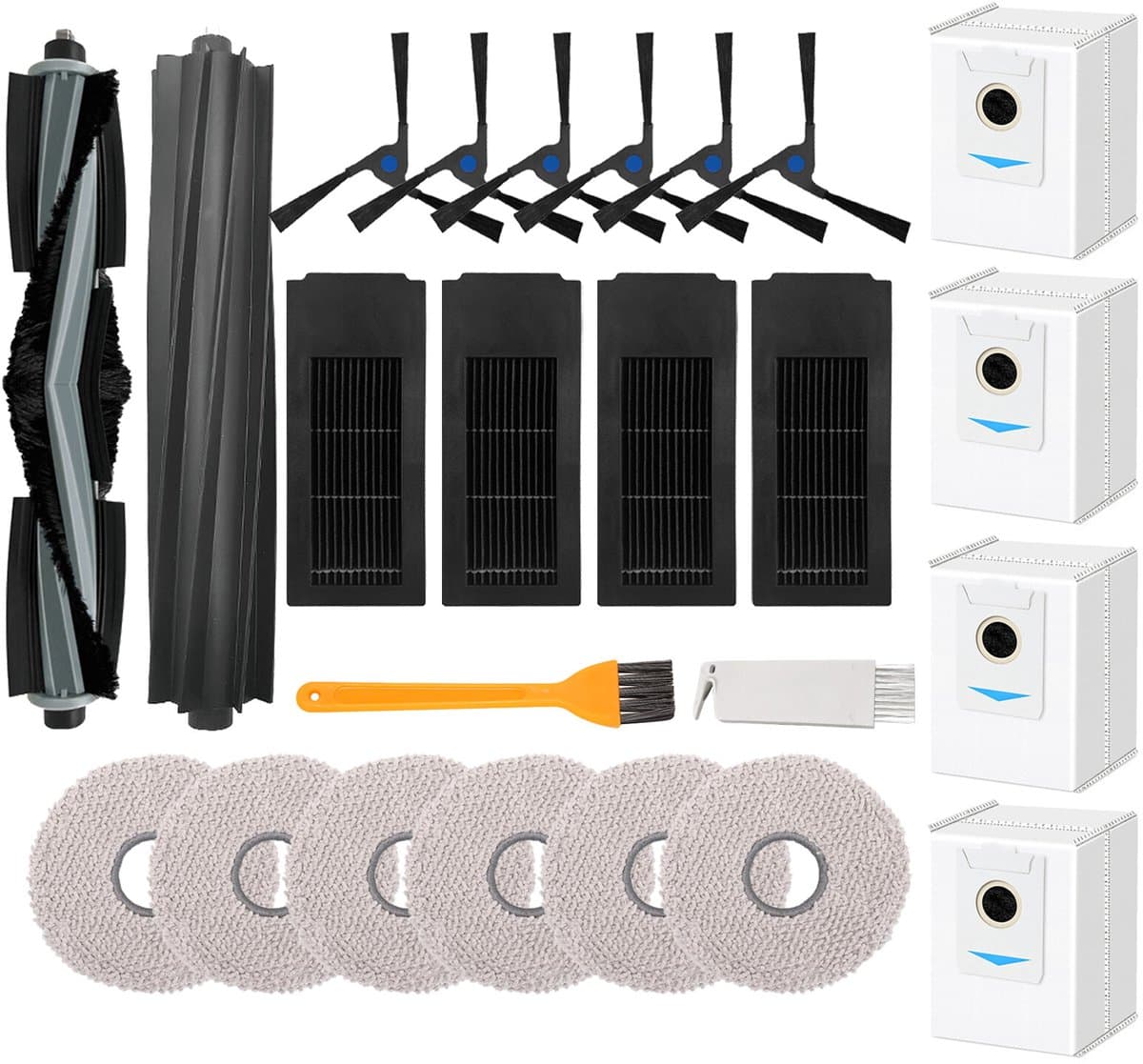 Vervangingsonderdelen geschikt voor ECOVACS DEEBOT X2 Omni / X2 robotstofzuiger (24 stuks) — afbeelding 1