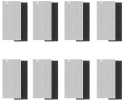 HEPA-filters set voor robotstofzuiger - 8 stuks - efficiënt