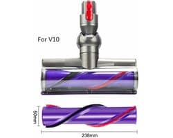 Direct aangedreven rolborstel voor geschikt voor Dyson V10 stofzuiger – Reinigt grondig delicate oppervlakken – Afmetingen: 5 x 23,8 cm