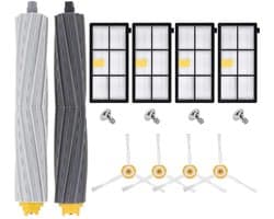Vervangende borstelfilteraccessoires Geschikt voor iRobot Roomba 800- en 900-serie stofzuigers.