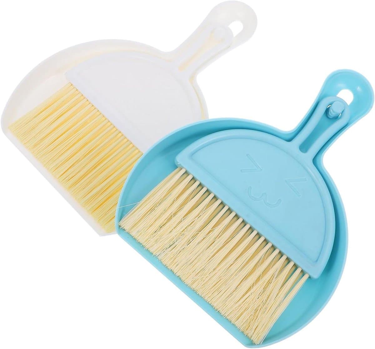Handveger en Stoffer Set - Kruimelveger Tafelveger - Snel Opruimen - Compact Ontwerp - 21 cm - Diverse Kleuren — afbeelding 1