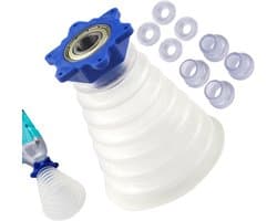 Boorstofverzamelaar - Stofopvangbak Boor - Stofvrij Boren - Efficiënte Stofafzuiging - 105 mm - Grijs