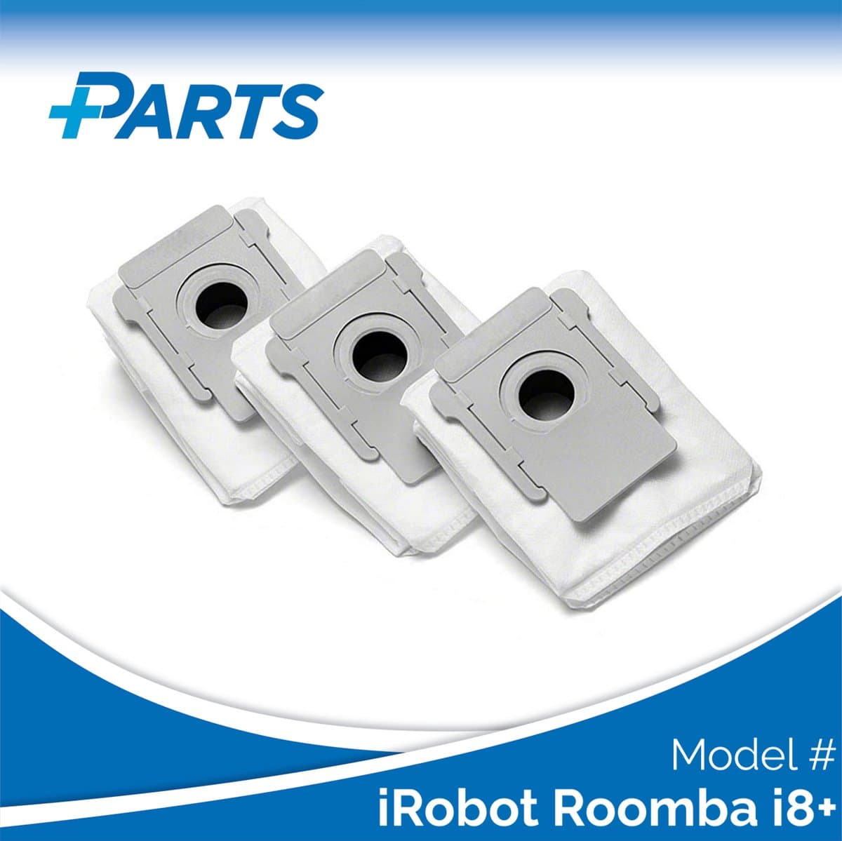 iRobot Roomba i8+ Stofzakken (3 Stuks, Plus.Parts® alternatief voor 4626194 / 4640235) — afbeelding 1