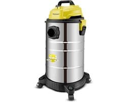 Bidon stofzuiger - Nat droog - Grondig reinigen - Schakelfunctie ventilator - 30 liter reservoir - Rood roestvrij staal