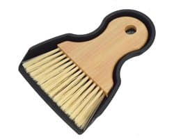 Mini Stoffer en Blik - Kleine Veegset - Kruimels Opruimen - Bamboe Handvat - 17.8 x 14 cm - Zwart