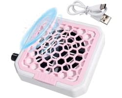 Mini Stofzuiger Nagels - Nagelstof Verzamelaar - Nagelverzorging Thuis - Geluidsarme Werking - Compact Formaat - Wit