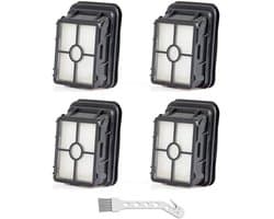 Bissell Crosswave 4-delige, wasbare en vervangbare filterset 1866 1866F Geschikt voor Bissell Crosswave 3-in-1 multifunctionele stofzuigers 17132 en Pet Pro 2225N