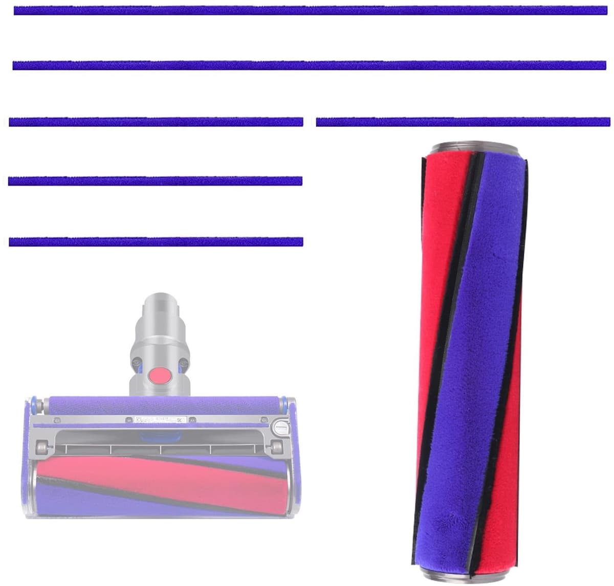 Vervangende Soft Roller Borstel voor Stofzuigers V6 V7 V8 V10 V11 — afbeelding 1