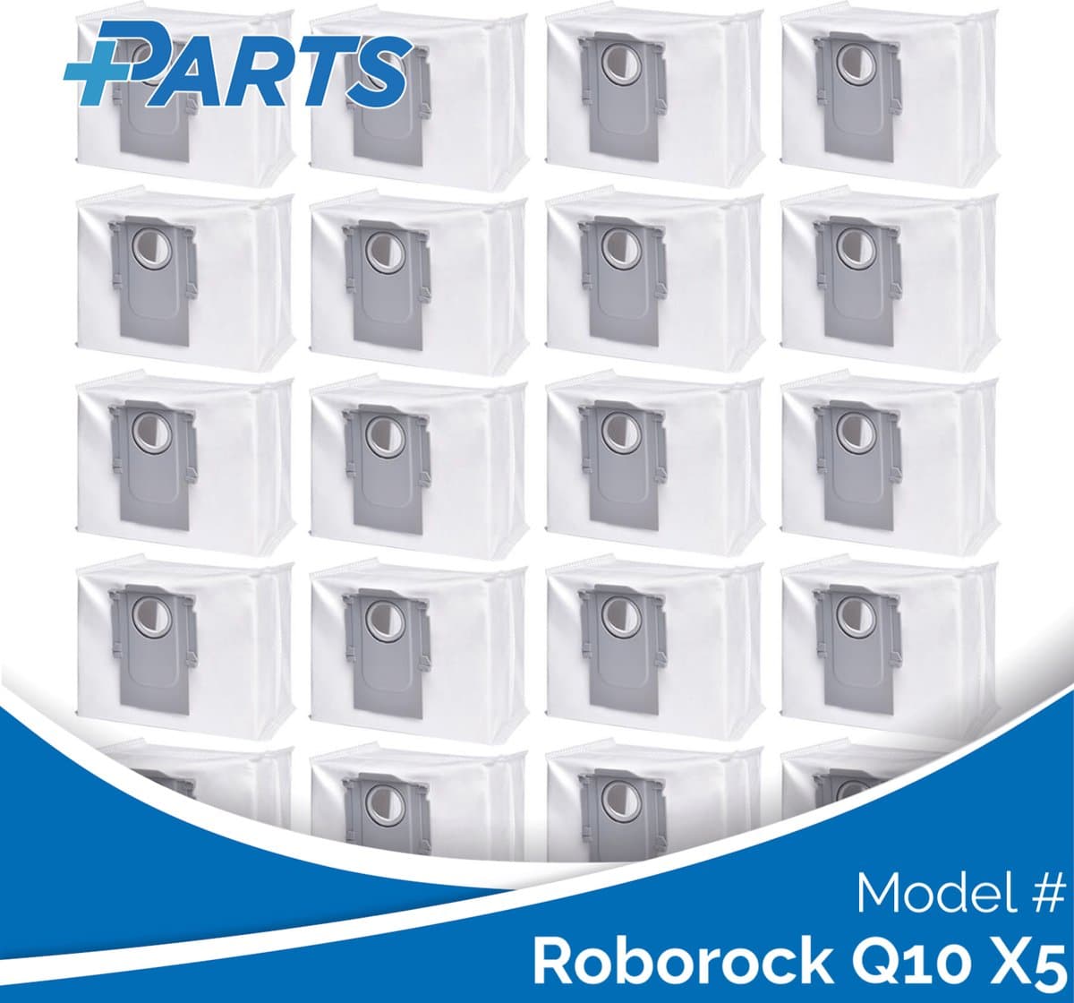 Roborock Q10 X5 Stofzakken (20 Stuks, Plus.Parts® alternatief voor 8.02.0132) — afbeelding 1