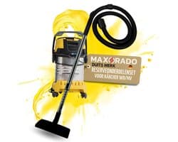 Maxorado Stofzuigerset 4-delig – Vloerzuigmond, buis, slang, handgreep – Vervangingsset geschikt voor Kärcher 90121090 - nat- en droogzuiger borstel