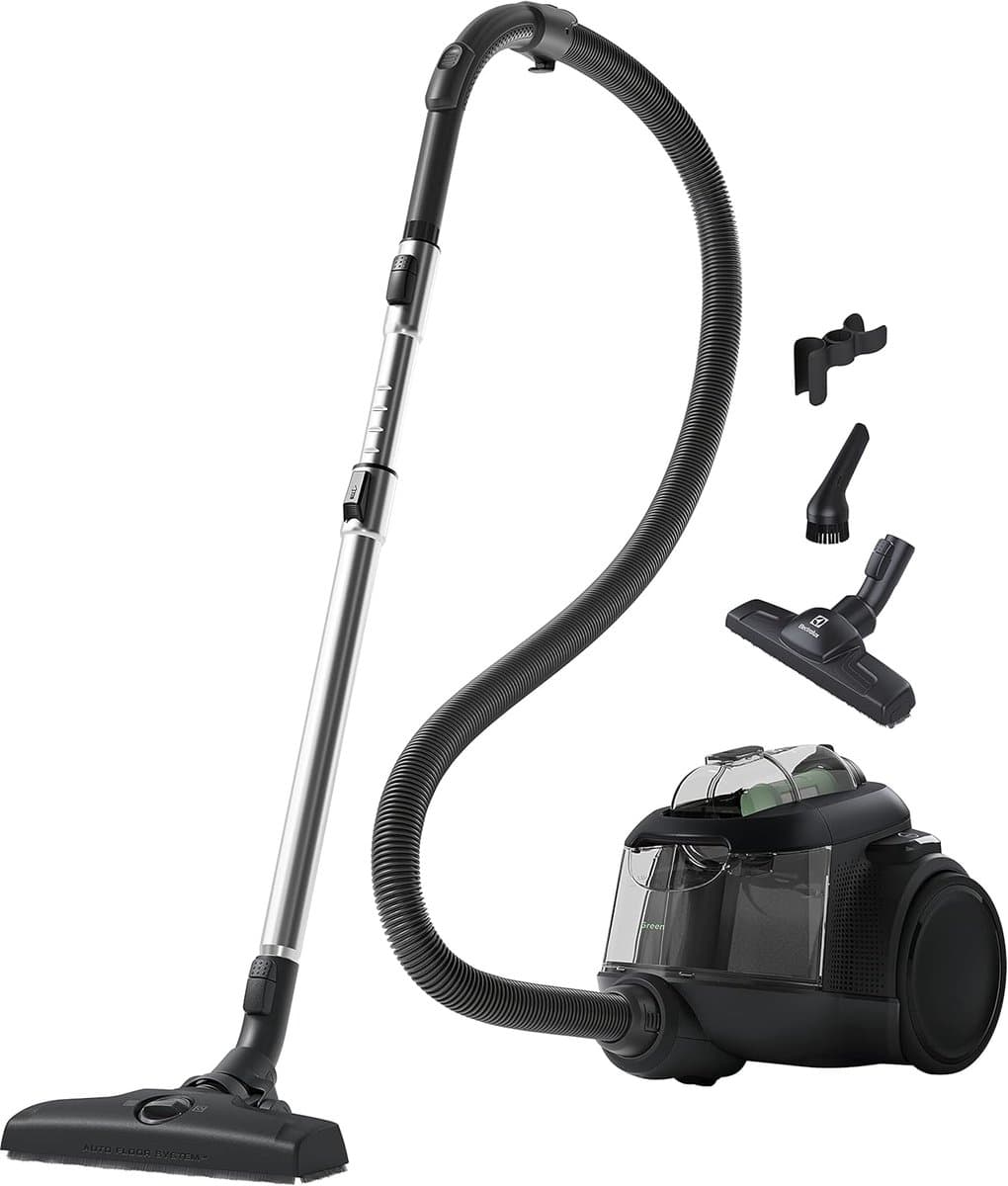 Stofzuiger Zonder Zak - Cilinder Stofzuiger - Vloeren Reinigen - Bagless System - 1.6 Liter Capaciteit - Zwart — afbeelding 1