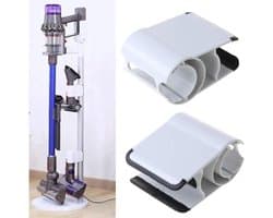 Opklikbare opberghouder voor de draadloze stofzuigers geschikt voor Dyson V7, V8, V10 en V11; duurzaam, praktisch en van hoge kwaliteit.