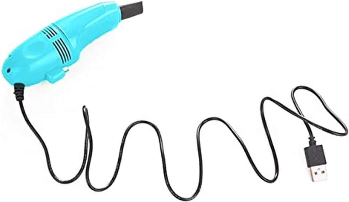 Mini Computer Stofzuiger - Toetsenbord Reiniger - Bureau Schoonmaken - USB Aangedreven - 14 cm Lengte - Zwart — afbeelding 1