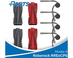 Roborock RRE0CPS Borstels (6 Stuks, Plus.Parts® alternatief voor 8.02.0363)