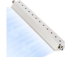 Luchtmeter Stofverwijdering - Luchtblazer - Oppervlak Reinigen - Aluminiumlegering - 1/4 inch schroefdraad - Zilverkleurig