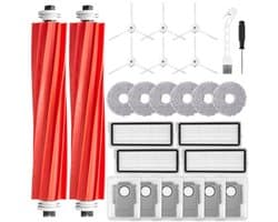 PromoHome 26-delige accessoireset voor Roborock Qrevo S/Qrevo Pro/Qrevo MaxV - Hoofdborstels, dweilpads, stofzakken, zijborstels, filters