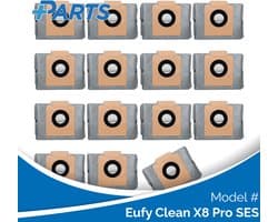 Eufy Clean X8 Pro SES Stofzakken (15 Stuks, Plus.Parts® alternatief voor T29F70A2)