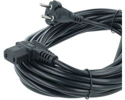 vhbw Vervangende voedingskabel voor Sebo 501801, 501801ER stofzuigers - 10 m kabel, aansluitkabel