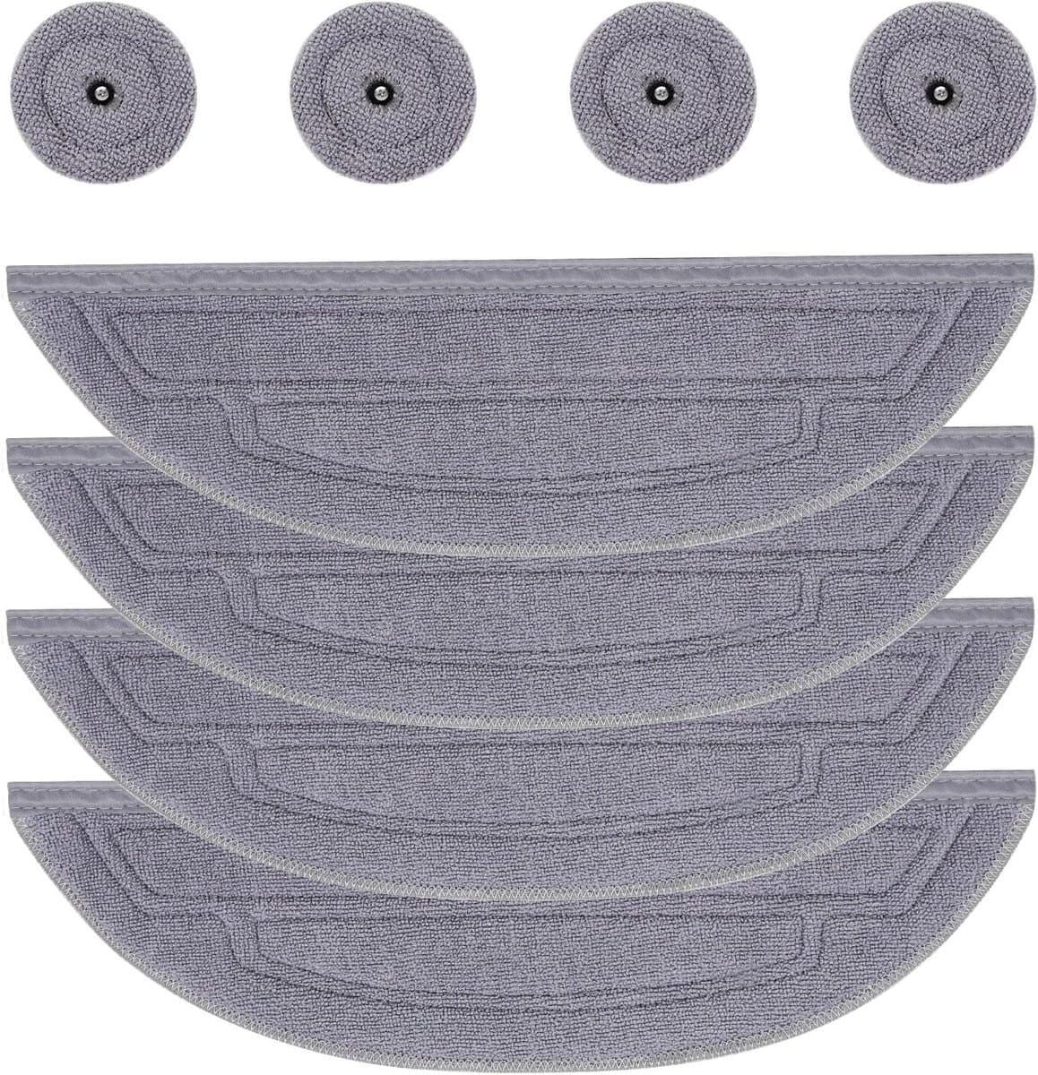S8 MaxV Ultra wisserdoeken gescht voor Roborock S8 MaxV Ultra robotstofzuiger, vervangende dweilmop microvezel, zacht, wasbaar en herbruikbaar, 4 dubbele geluidstrillingsmodules, dweilpad en 4 ronde — afbeelding 1