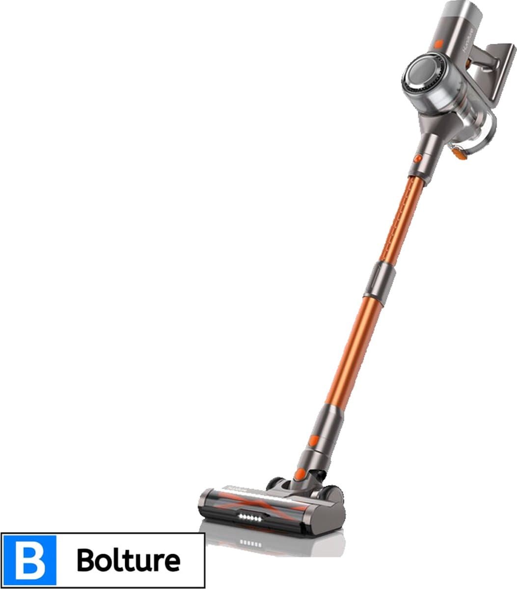 Bolture Steelstofzuiger Zonder Zak op Accu - Handstofzuiger met Steel - Stofzuiger Draadloos - 33000Pa - 400W - 1.2L — afbeelding 1