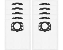10-delige Stofzuigerzakken Set - Geschikt voor Kärcher WD2 Plus, WD3, WD3S, WD3V & SE4001 - 3-Laags Synthetisch Vlies - Scheurvaste Stofopvangzakken Geschikt voor Bouwstofzuiger - KWD 1/2/3 Onderhoudskit