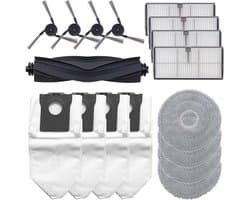 17-delige accessoire set Geschikt voor de Dreame X40 Ultra / X40 Ultra Complete / L40 Ultra robotstofzuiger. Inclusief: 1 hoofdborstel, 4 filters en 4 stofzakken.
