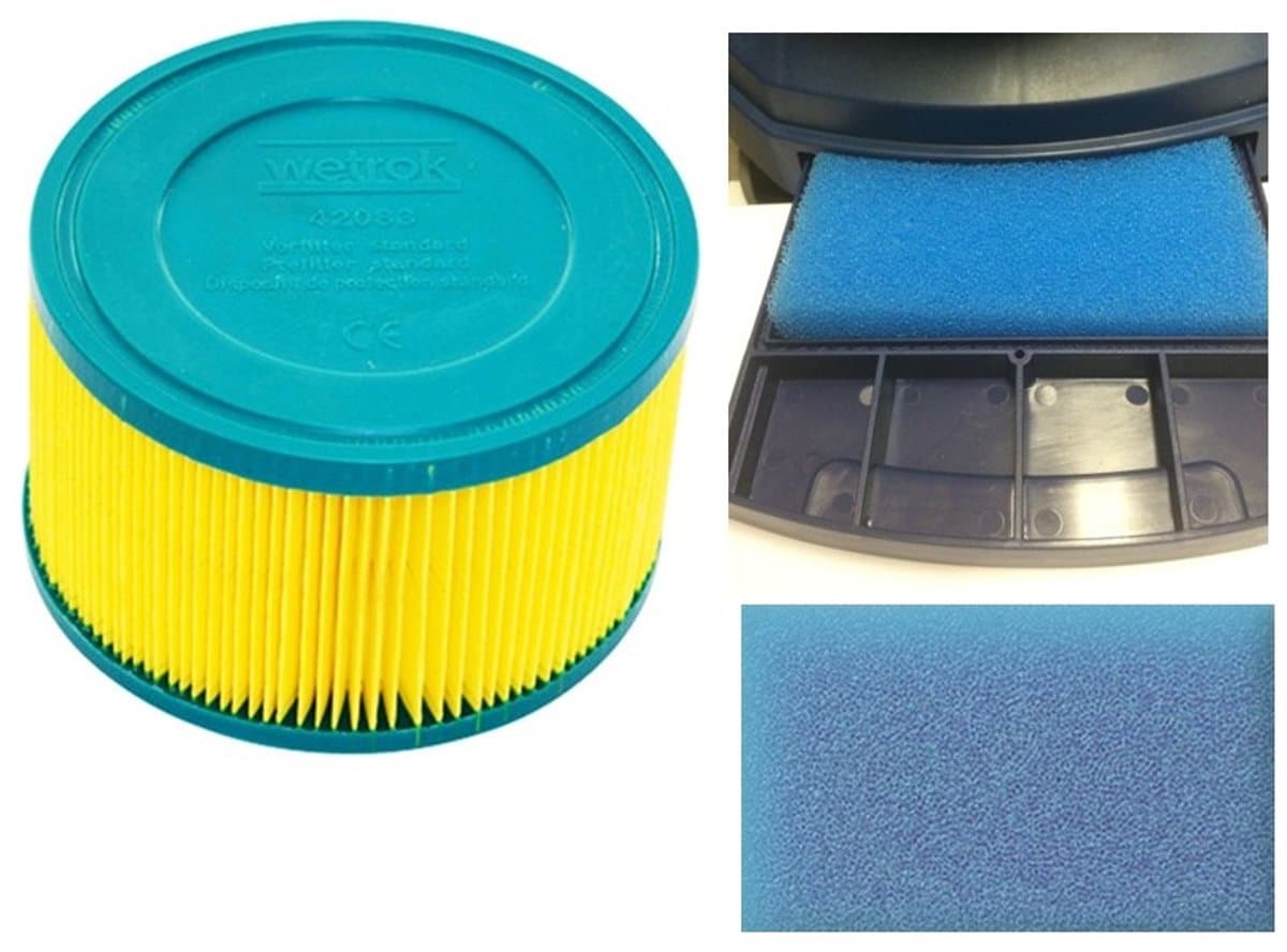 Wetrok Originele Motor- en Uitblaasfilter Set – Met CE-keurmerk, Jaarlijks Vervangen voor Optimaal Hygiëne en Presteren. Beschermd de Motor. — afbeelding 1