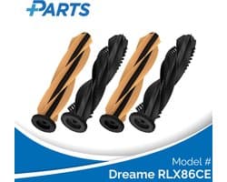 Dreame RLX86CE Borstels (4 Stuks, Plus.Parts® alternatief voor RMB13)