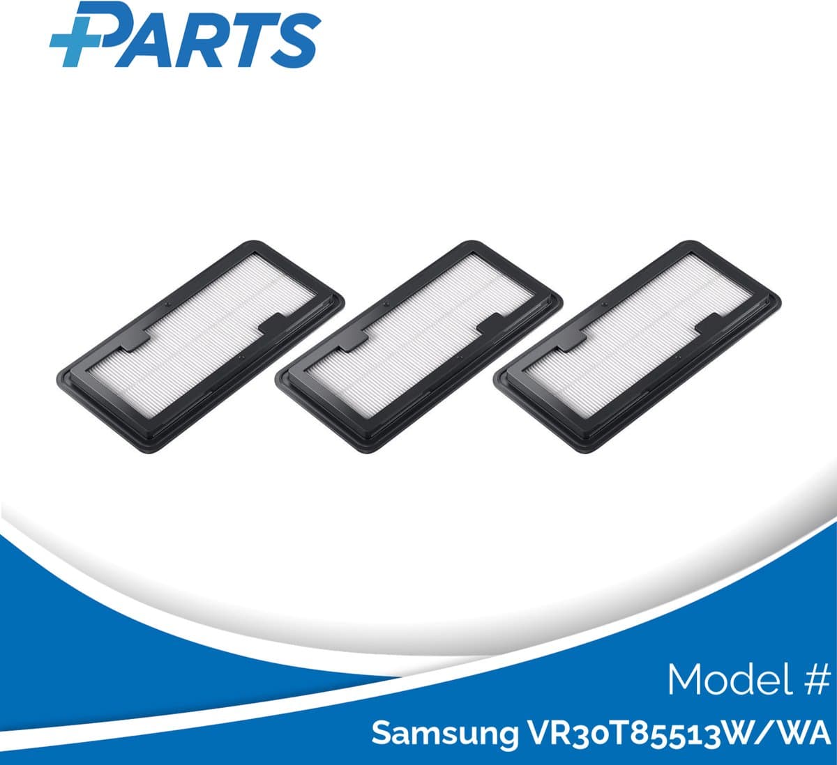 Samsung VR30T85513W/WA Filters (3 Stuks, Plus.Parts® alternatief voor VCA-RAK80) — afbeelding 1