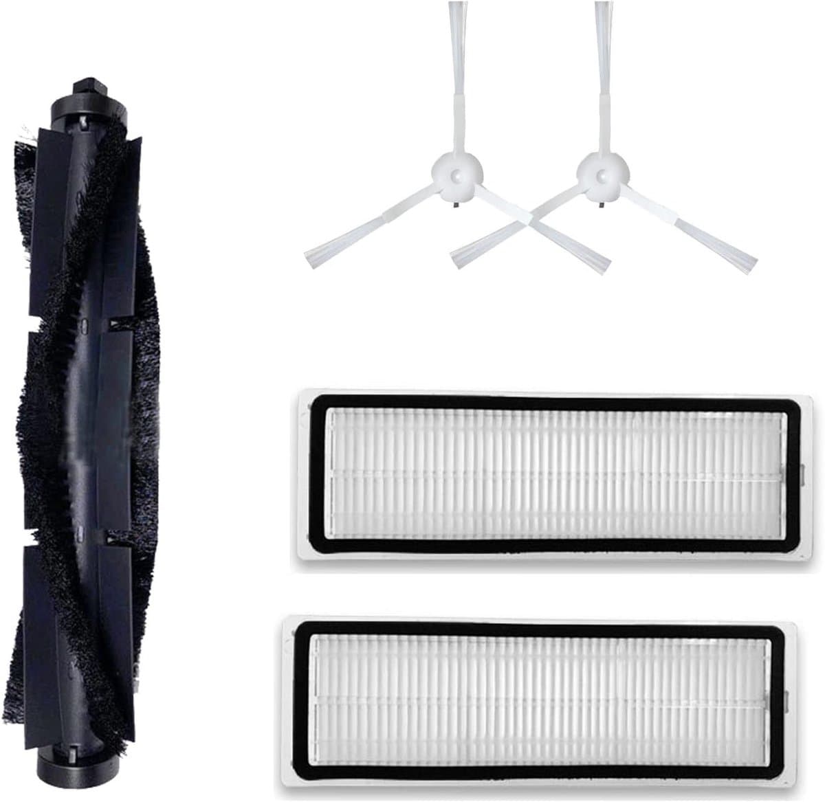 Geschikt voor Vervangende onderdelen Accessoires Kit Compatibel met 360 S5 S7 Robotstofzuiger- 1 Hoofdrolborstel 2 Zijborstels 2 HEPA-filters-Stofzuigeraccessoires — afbeelding 1