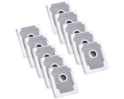 Stofzuigerzakken - 10 stuks - geschikt voor iRobot Roomba i7 i7+ i3 i3+ i4 i4+ i6 i6+ j7 j7+ i8 i8+ S9 S9+ E5 E6 E7 Clean Base - Vervangende Stofzak Accessoire voor Allen Stofzuiger