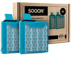 SQOON® XL Filterset geschikt voor Miele Boost CX1 stofzuiger - 2 STUKS - Gelijk aan model: SF-HY 60 - Vervangt HEPA-filter 11639240 - Voor schone en allergievrije uitblaaslucht