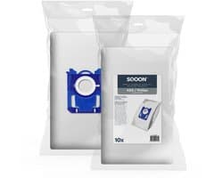 SQOON® Stofzuigerzakken geschikt voor Philips / AEG / Electrolux - Gelijk aan model: GR201S / E200S / FC8021 - High Filtration met vernieuwde aansluiting voor optimale pasvorm