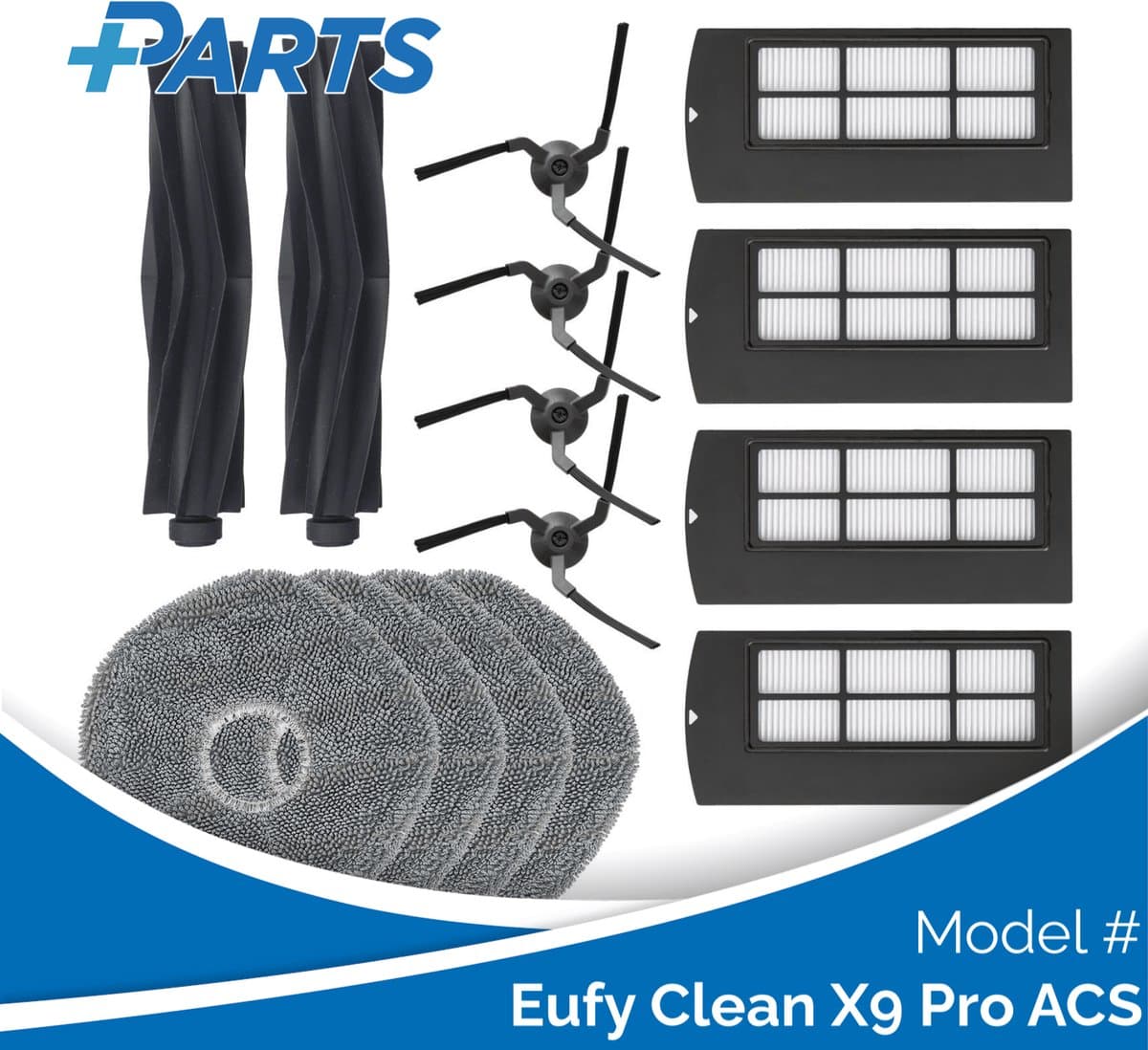 Eufy Clean X9 Pro ACS Onderhoudsset (Plus.Parts® alternatief voor T29A6011) — afbeelding 1