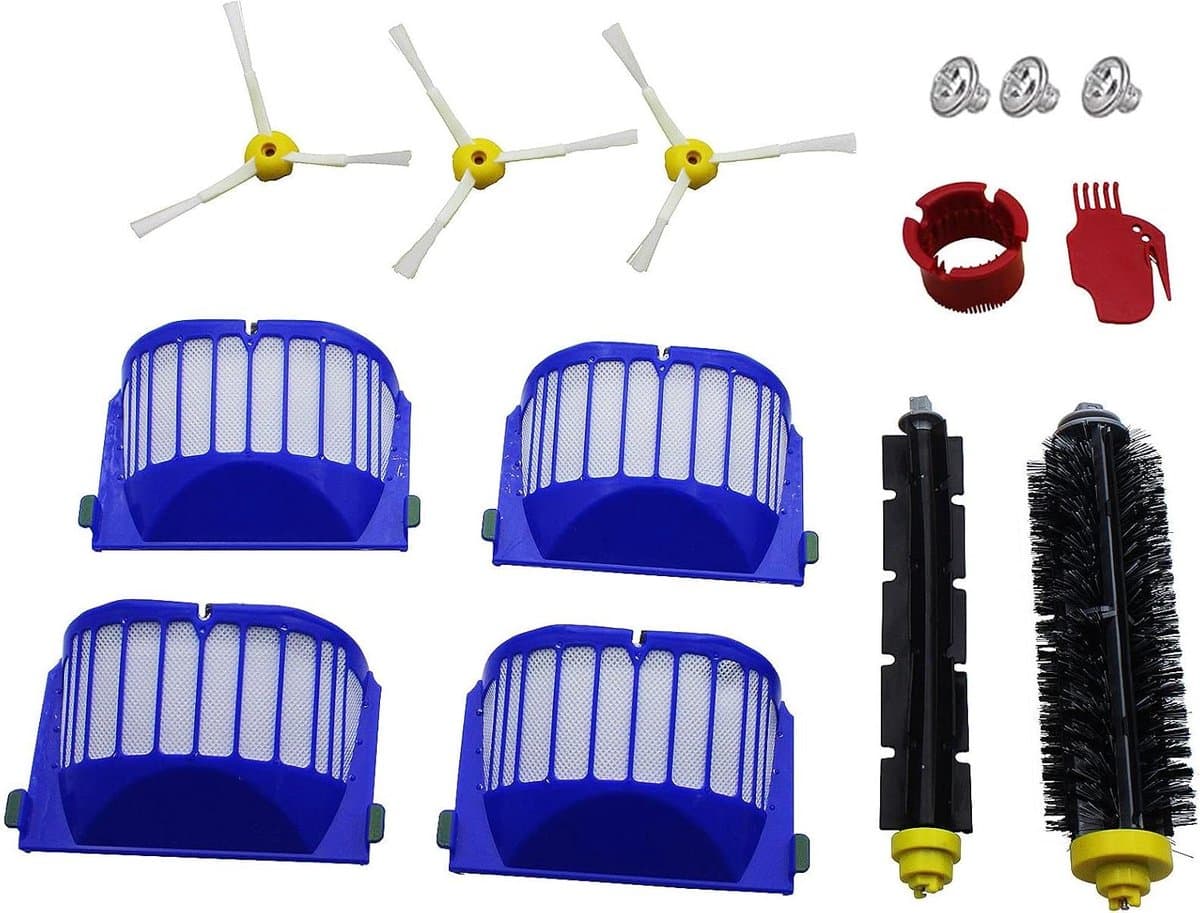 EGoods - Vervangende Onderdelen Compatibel met Robotstofzuigers - Filter Accessoire Kit - Huis Schoonmaak Tool - Roomba Accessoires — afbeelding 1