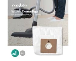 Nedis Stofzuigerzak - 10 Stuks - Synthetisch - Meest verkocht voor: Nedis VCBG300-Series - Wit