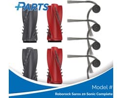 Roborock Saros 20 Sonic Complete Borstels (6 Stuks, Plus.Parts® alternatief voor 8.02.0363)