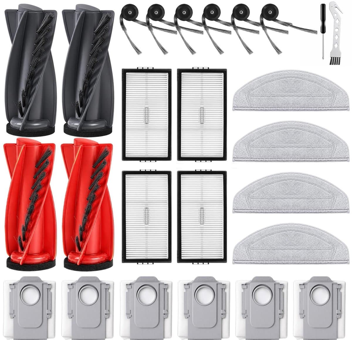 Solidchoice - Set van 26 Accessoires voor Robotstofzuiger Roborock Saros 20 — afbeelding 1